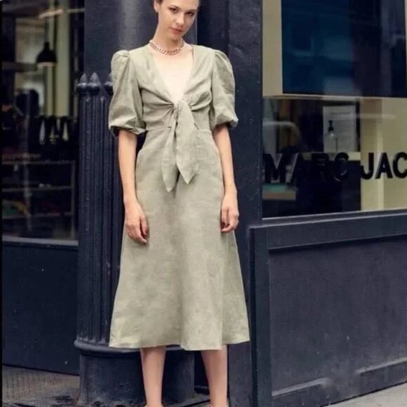 The Fifth Label - Shiloh Midi Dress 100% Linen - Picture 1 of 1